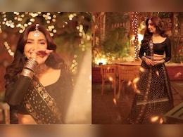 Mahira Khan Serves Wedding Guest Style In A Beautiful Black <i>Lehenga</i> Mahira Khan Serves Wedding Guest Style In A Beautiful Black <i>Lehenga</i>