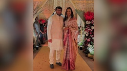 PV Sindhu Radiates Elegance In A <i>Kanjeevaram Saree</i>, With Husband Venkata Datta Sai By Her