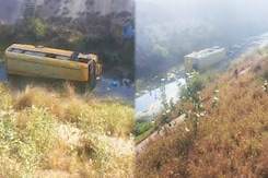 Bus Falls Into Canal, 8 School Kids Injured in Haryana Accident Bus Falls Into Canal, 8 School Kids Injured in Haryana Accident
