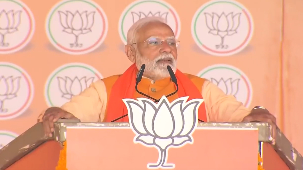 PM Modi Addresses BJP's Sankalp Rally In Delhi's RK Puram