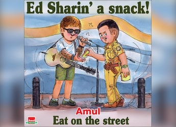 Amul's Fun Take On Ed Sheeran's Unplugged Bengaluru Moment Amul's Fun Take On Ed Sheeran's Unplugged Bengaluru Moment