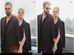 Sonakshi Sinha And Zaheer Iqbal In Coordinated Black Outfits Can Enter Any Party In Style Sonakshi Sinha And Zaheer Iqbal In Coordinated Black Outfits Can Enter Any Party In Style