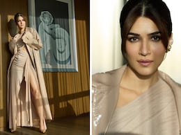 Kriti Sanon Aces The Monochromatic Fashion In An Asymmetric Dress Worth Rs 121,700
