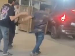 Video: SUV Hits Guards At Posh Mumbai Apartment Gate, Reverses, Then Rams Cabin Video: SUV Hits Guards At Posh Mumbai Apartment Gate, Reverses, Then Rams Cabin