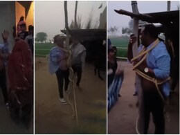 राजस्थान: बेटी को ससुराल छोड़ने गए शख्स को रस्सी से बांधकर पीटा, सोने की अंगूठी छिनी; 7 हजार कैश भी निकाला राजस्थान: बेटी को ससुराल छोड़ने गए शख्स को रस्सी से बांधकर पीटा, सोने की अंगूठी छिनी; 7 हजार कैश भी निकाला
