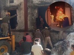 राजस्थानः बांसवाड़ा के पटाखा फैक्ट्री में आग के बाद हुए कई धमाके, 14 लोग जख्मी; JCB से दीवार तोड़ निकाले गए लोग राजस्थानः बांसवाड़ा के पटाखा फैक्ट्री में आग के बाद हुए कई धमाके, 14 लोग जख्मी; JCB से दीवार तोड़ निकाले गए लोग