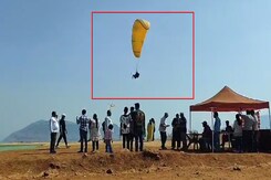 Maharashtra Student Paraglides To College To Avoid Traffic Maharashtra Student Paraglides To College To Avoid Traffic
