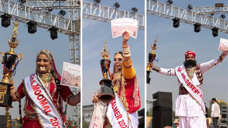 जैसलमेर मरु महोत्सव के तीन विनर, जानें धीरज-भावना और कोमल ने जीता कौन सा खिताब