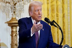 "Tough Accent": Trump Skips Question On "Anti-India Activities" In US "Tough Accent": Trump Skips Question On "Anti-India Activities" In US