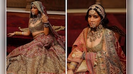 Uorfi Javed Looks Like A Regal Bride In A Beautiful Pink Rimple And Harpreet <i>Lehenga</i>