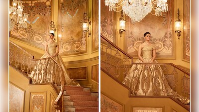 Alia Bhatt Turns Modern-Day Princess In A Beautiful Golden Gown