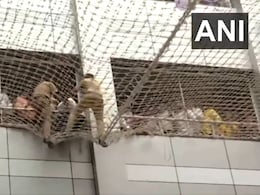 Man Jumps Off 7th Floor Of State Secretariat In Mumbai, Lands On Safety Net Man Jumps Off 7th Floor Of State Secretariat In Mumbai, Lands On Safety Net