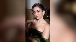 Sanya Malhotra's Failproof Beauty Moment Includes Pink Lips And Shimmery Lids