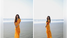 Mahira Khan Serves Spring Style In A Beautiful Yellow And Red <i>Saree</i>