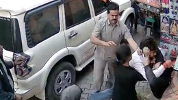 On Camera, UP Minister's Relative, Flower Vendors Exchange Blows