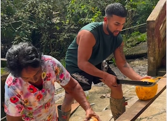 Viral Video: Man And Grandmother Compete In Coconut-Cutting Challenge. Guess Who Won Viral Video: Man And Grandmother Compete In Coconut-Cutting Challenge. Guess Who Won