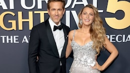 Blake Lively And Ryan Reynolds Keep It Stylish In A Silver Tamara Ralph Sequin Gown And Black Suit