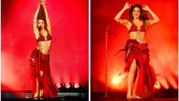 Shakira Looks Like A Million Bucks In A Fiery Red Anamika Khanna Co-Ord Set