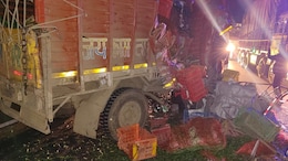 भिंड-ग्वालियर NH 719 पर ट्रक और केंटर के बीच जोड़दार भिड़ंत, दोनों ड्राइवरों की दर्दनाक मौत