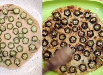 Watch: Bhindi Paratha Is The New Bizarre Combination That Is Making The Internet Cringe