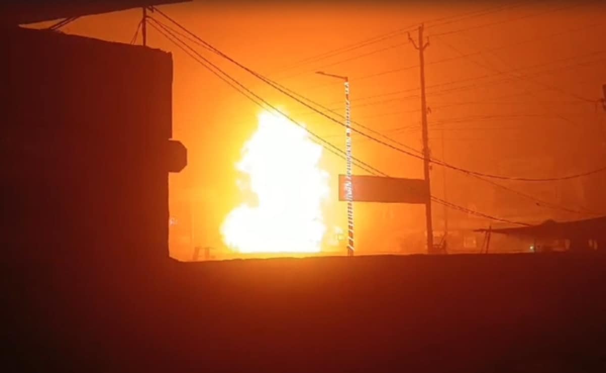 Truck Carrying Gas Cylinders Catches Fire In Ghaziabad, Triggers Massive Blasts