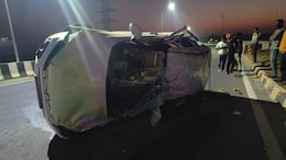On Camera, 2 People Fly Out Of Car As It Hits Divider, Flips 4 Times