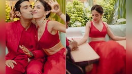 Prateik Babbar And Priya Banerjee's Twinning Style In Red Is Minimally Chic For Their <i>Mehendi</i>