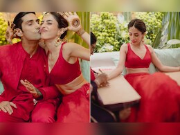 Prateik Babbar And Priya Banerjee's Twinning Style In Red Is Minimally Chic For Their <i>Mehendi</i> Prateik Babbar And Priya Banerjee's Twinning Style In Red Is Minimally Chic For Their <i>Mehendi</i>