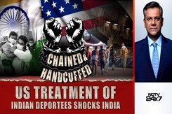 "Chained & Handcuffed": US Treatment Of Indian Deportees Shocks India "Chained & Handcuffed": US Treatment Of Indian Deportees Shocks India