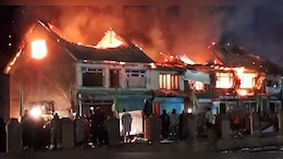 Massive Fire Breaks Out At Sonmarg Hotel, Nearby Shops Destroyed