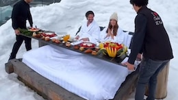 Viral Video Shows "Outdoor" Breakfast In Bed With Stunning Views, Internet Divided