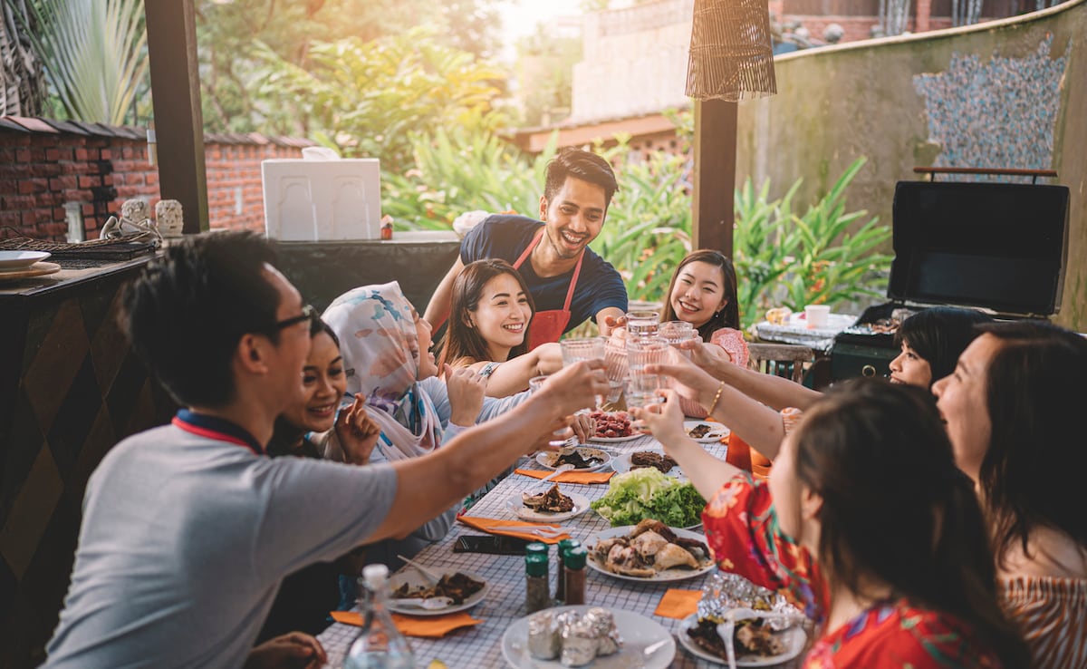Share a meal with your local buddies! Photo: iStock Share a meal with your local buddies! Photo: iStock