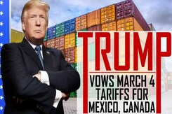Trump's March 4 Tariff Plans For Mexico & Canada, With A Punishment For China Trump's March 4 Tariff Plans For Mexico & Canada, With A Punishment For China