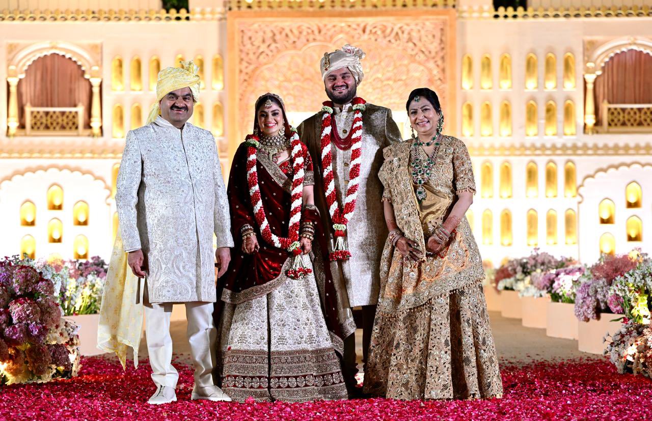 Gautam Adani Shares First Pics Of Son Jeet Adani, Diva Shah's Wedding