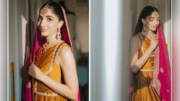 Mawra Hocane's <i>Mehendi</i> Look Is Minimally Chic With Nude Lips And Dewy Glam