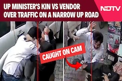 On Camera, Uttar Pradesh Minister's Relative, Flower Vendors Exchange Blows On Camera, Uttar Pradesh Minister's Relative, Flower Vendors Exchange Blows