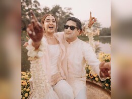 Prajakta Koli And Vrishank Khanal Twin And Win In Matching Ivory Outfits For Their <i>Haldi</i> Ceremony Prajakta Koli And Vrishank Khanal Twin And Win In Matching Ivory Outfits For Their <i>Haldi</i> Ceremony