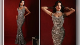 Janhvi Kapoor Sparkles A Little More Than Usual In A Silver Falguni Shane Peacock Look