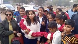 Vaishnavi Sharma in Gwalior: एमपी की शान वैष्णवी का ग्वालियर में हुआ भव्य स्वागत, अंडर 19 वर्ल्ड कप में दिखाया था हुनर