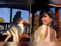 Janhvi Kapoor Is A "Sundari" In A Beautiful Floral <i>Saree</i>