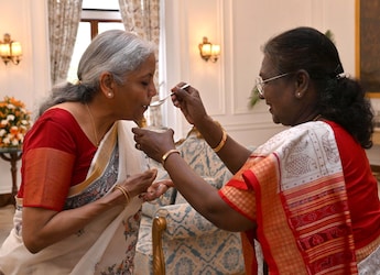 Why Did President Murmu Offer Dahi-Cheeni To Nirmala Sitharaman Before Budget 2025 Why Did President Murmu Offer Dahi-Cheeni To Nirmala Sitharaman Before Budget 2025
