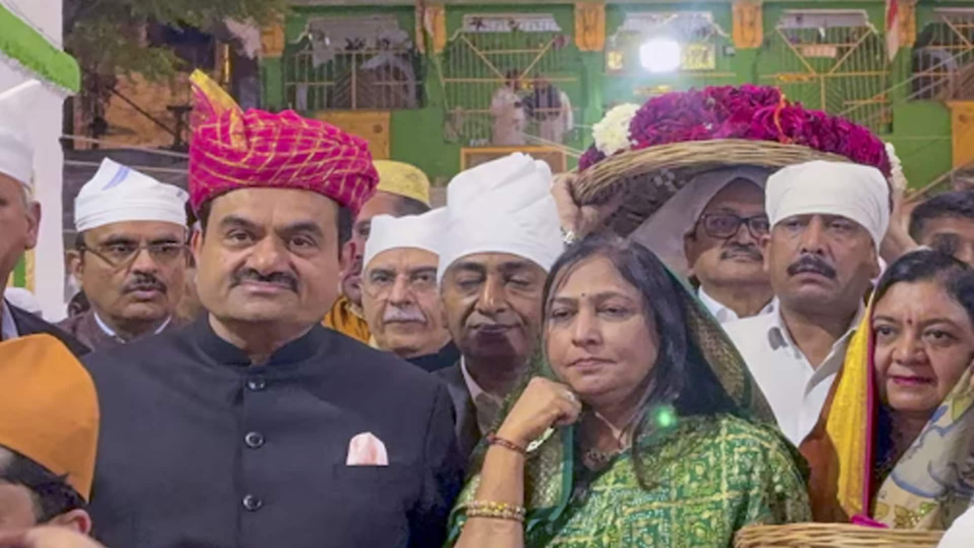 Gautam Adani, His Wife Offer 'Chadar' At Ajmer Sharif Dargah