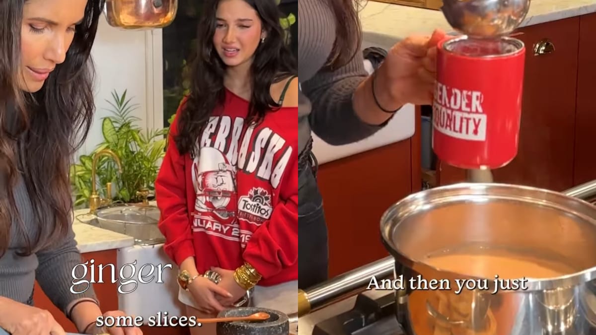 Watch: Padma Lakshmi Shares "Most Chaotic Rendition" Of Masala Chai With Daughter Krishna