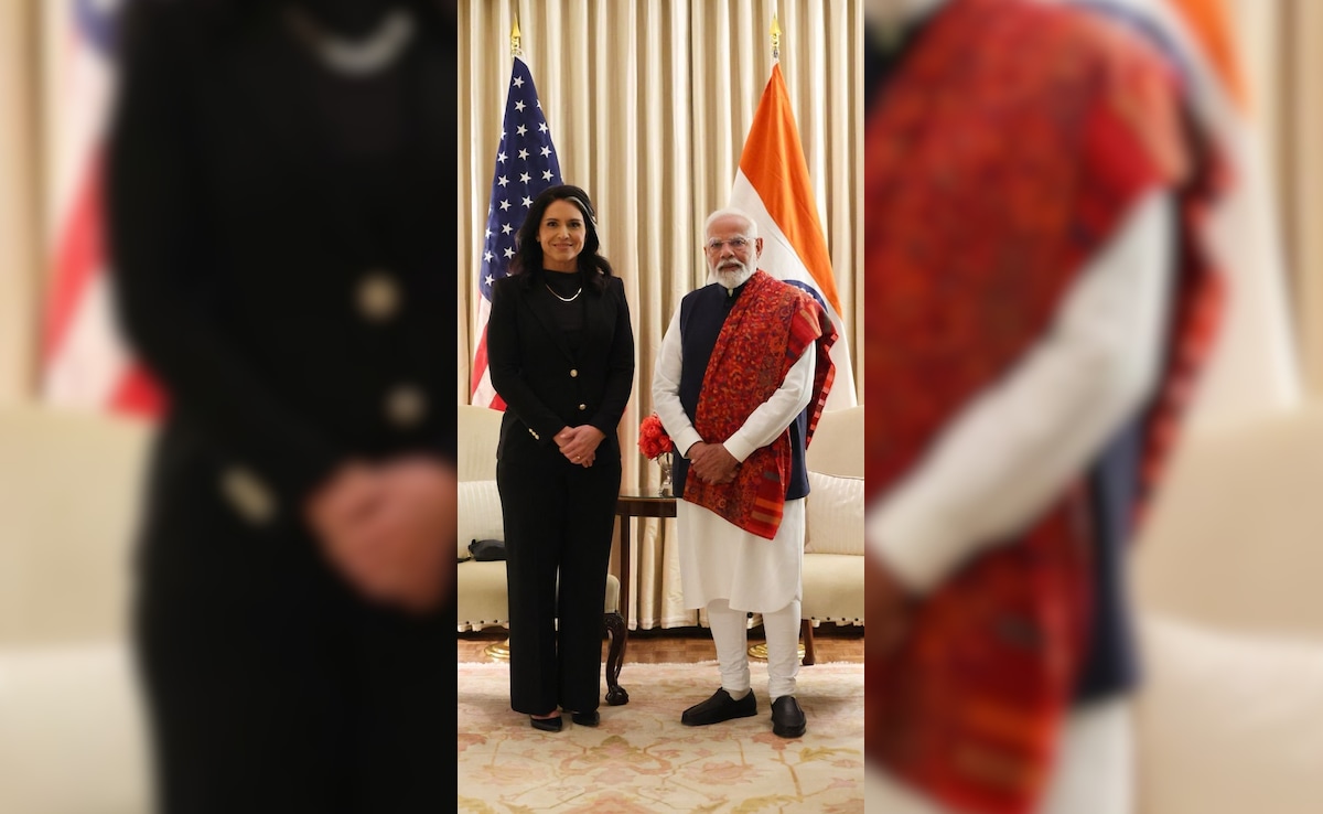 (Tulsi Gabbard and PM Modi)