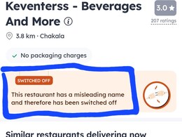 X User Orders From 'Fake Restaurant' On Zomato By Mistake, Company Takes Prompt Action X User Orders From 'Fake Restaurant' On Zomato By Mistake, Company Takes Prompt Action
