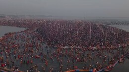 Millions Gather At Maha Kumbh For Maghi Purnima 'Snan'