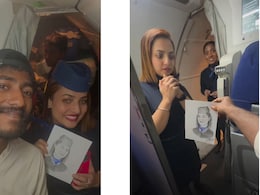 फ्लाइट में बैठे आर्टिस्ट ने बनाई एयर होस्टेस की स्केच, गिफ्ट दिया तो मिला ऐसा रिएक्शन फ्लाइट में बैठे आर्टिस्ट ने बनाई एयर होस्टेस की स्केच, गिफ्ट दिया तो मिला ऐसा रिएक्शन