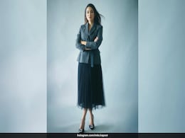 Mira Kapoor Nails Corpcore In Grey Belted Blazer And Black Tulle Skirt Mira Kapoor Nails Corpcore In Grey Belted Blazer And Black Tulle Skirt