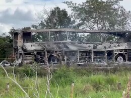 Mexico Bus Accident : बस आणि ट्रकची जोरदार धडक, 41 प्रवाशांचा होरपळून मृत्यू