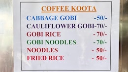 "Cabbage Gobi For Rs 50, Cauliflower Gobi For Rs 70": Bengaluru Restaurant's Menu Is Trending